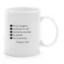 Regalos personalizados: Tazas personalizadas: Taza personalizada '5 cosas que me gustan de...'