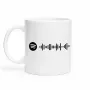 Regalos personalizados: Tazas personalizadas: Taza personalizada 'C&oacute;digo Spotify'