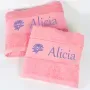 Regalos personalizados: Regalos bordados: Pack de toallas personalizadas para pareja