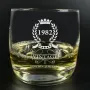 Regalos personalizados: Cristaler&iacute;a personalizada: Vaso de whisky grabado '40 Cumplea&ntilde;os'