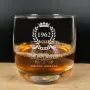 Regalos personalizados: Cristaler&iacute;a personalizada: Vaso de whisky grabado '60 Cumplea&ntilde;os'