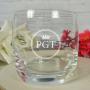 Regalos personalizados: Cristaler&iacute;a personalizada: Vaso de whisky grabado con iniciales