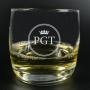 Regalos personalizados: Cristaler&iacute;a personalizada: Vaso de whisky grabado con iniciales