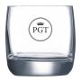 Regalos personalizados: Cristaler&iacute;a personalizada: Vaso de whisky grabado con iniciales