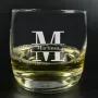 Regalos personalizados: Cristaler&iacute;a personalizada: Vaso de whisky grabado 'Inicial y nombre'
