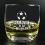 Regalos personalizados: Cristaler&iacute;a personalizada: Vaso de whisky para el as del bal&oacute;n