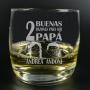 Regalos personalizados: Cristaler&iacute;a personalizada: Vaso de whisky razones para ser pap&aacute;