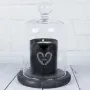 Regalos personalizados: Velas personalizadas: Vela grabada con nombre con campana de cristal