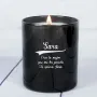 Regalos personalizados: Velas personalizadas: Vela grabada 'Nombre y dedicatoria' con campana de cristal
