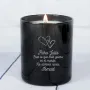 Regalos personalizados: Velas personalizadas: Vela grabada corazones