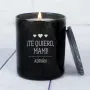 Regalos personalizados: Velas personalizadas: Vela grabada Te quiero mami con campana de cristal