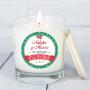 Regalos personalizados: Velas personalizadas: Vela personalizada para desear Feliz Navidad