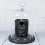Regalos personalizados: Velas personalizadas: Vela personalizada para pareja con campana de cristal
