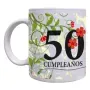 Regalos personalizados: Regalos con nombre: Taza para mujer 50 cumplea&ntilde;os