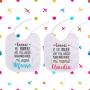 Regalos personalizados: Regalos con nombre: Babero personalizado Nada m&aacute;s nacer