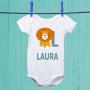 Regalos personalizados: Regalos con nombre: Body beb&eacute; personalizado 'alfabeto animal'