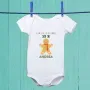 Regalos personalizados: Regalos con nombre: Body beb&eacute; personalizado 'Galleta de Navidad'