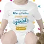 Regalos personalizados: Regalos con nombre: Body personalizado beb&eacute; genial