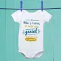 Regalos personalizados: Regalos con nombre: Body personalizado beb&eacute; genial