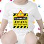 Regalos personalizados: Regalos con nombre: Body personalizado reci&eacute;n hecho