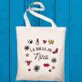 Regalos personalizados: Regalos con nombre: Bolsa tote bag personalizada con nombre