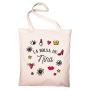 Regalos personalizados: Regalos con nombre: Bolsa tote bag personalizada con nombre