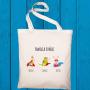 Regalos personalizados: Regalos con nombre: Bolsa tote BIO familias personalizado