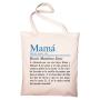 Regalos personalizados: Regalos con nombre: Bolsa tote personalizada para mam&aacute;