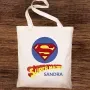 Regalos personalizados: Regalos con nombre: Bolsa tote personalizada S&uacute;permadre