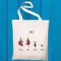 Regalos personalizados: Regalos con nombre: Bolsa Tote S&uacute;per familia personalizado