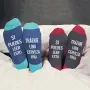 Regalos personalizados: Regalos con nombre: Calcetines BIO personalizados con texto