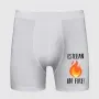 Regalos personalizados: Regalos con nombre: Calzoncillo B&oacute;xer BIO personalizado 'On fire'