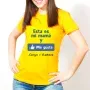 Regalos personalizados: Camisetas personalizadas: Camiseta me gusta mi mam&aacute; personalizada