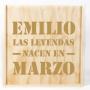 Regalos personalizados: Camisetas personalizadas: Camiseta personalizada Las leyendas nacen...