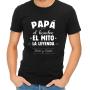 Regalos personalizados: Camisetas personalizadas: Camiseta personalizada  'Pap&aacute;, el mito, la leyenda'
