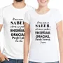 Regalos personalizados: Camisetas personalizadas: Camiseta personalizada 'Saber ense&ntilde;ar'