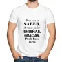 Regalos personalizados: Camisetas personalizadas: Camiseta personalizada 'Saber ense&ntilde;ar'