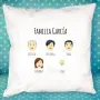 Regalos personalizados: Dise&ntilde;o y decoraci&oacute;n: Coj&iacute;n familia avatares