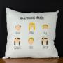 Regalos personalizados: Dise&ntilde;o y decoraci&oacute;n: Coj&iacute;n familia personalizado