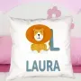 Regalos personalizados: Dise&ntilde;o y decoraci&oacute;n: Coj&iacute;n personalizado 'alfabeto animal'