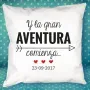 Regalos personalizados: Dise&ntilde;o y decoraci&oacute;n: Coj&iacute;n personalizado BODA