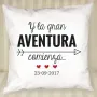 Regalos personalizados: Dise&ntilde;o y decoraci&oacute;n: Coj&iacute;n personalizado BODA