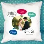 Regalos personalizados: Dise&ntilde;o y decoraci&oacute;n: Coj&iacute;n personalizado 'burbujas' para pareja