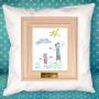 Regalos personalizados: Dise&ntilde;o y decoraci&oacute;n: Coj&iacute;n personalizado con el dibujo de tu artista
