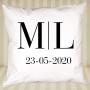 Regalos personalizados: Dise&ntilde;o y decoraci&oacute;n: Coj&iacute;n personalizado con monograma