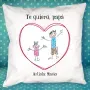 Regalos personalizados: Dise&ntilde;o y decoraci&oacute;n: Coj&iacute;n personalizado coraz&oacute;n con dibujo de tu hijo