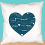Regalos personalizados: Dise&ntilde;o y decoraci&oacute;n: Coj&iacute;n personalizado Familia 'Coraz&oacute;n'