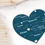 Regalos personalizados: Dise&ntilde;o y decoraci&oacute;n: Coj&iacute;n personalizado Familia 'Coraz&oacute;n'