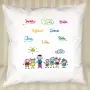 Regalos personalizados: Dise&ntilde;o y decoraci&oacute;n: Coj&iacute;n personalizado firmas para profe