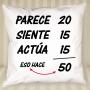 Regalos personalizados: Dise&ntilde;o y decoraci&oacute;n: Coj&iacute;n personalizado para cumplea&ntilde;os